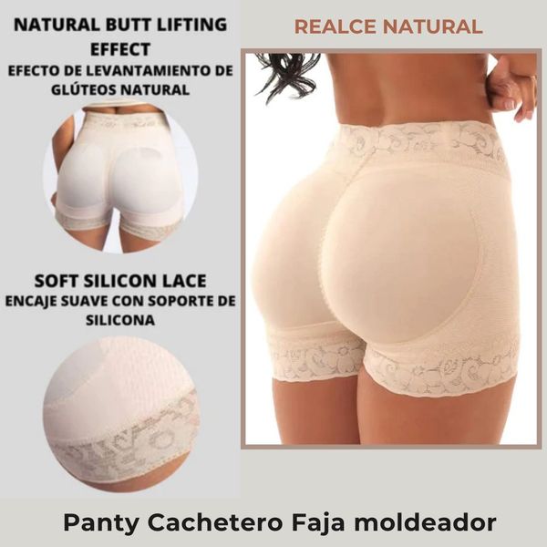 Panty Levanta Cola con Faja Control de Abdomen Invisible